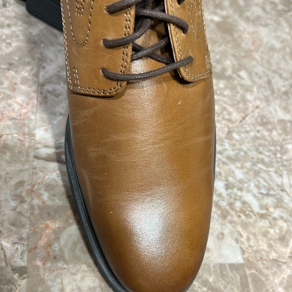 Clark’s WHIDDON PLAIN, men shoes, Oxford,leather,dark tan ,8W,comfort, office - Picture 6 of 15